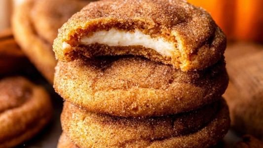 Cookies à la citrouille fourrés au Cheesecake ! 🎃