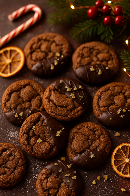 🍪✨ Cookies moelleux aux épices douces, cacao et touche chocolat